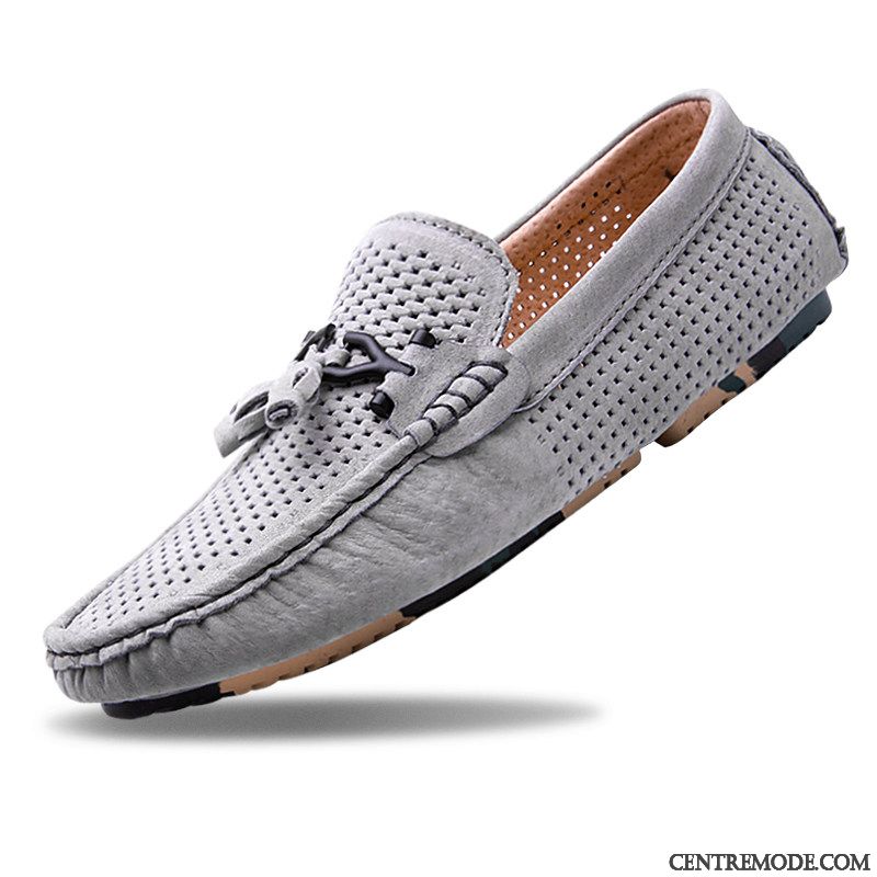 Mocassin Cuir Noir Homme Pas Cher Soldes, Chaussure Daim Homme Brun Lavande