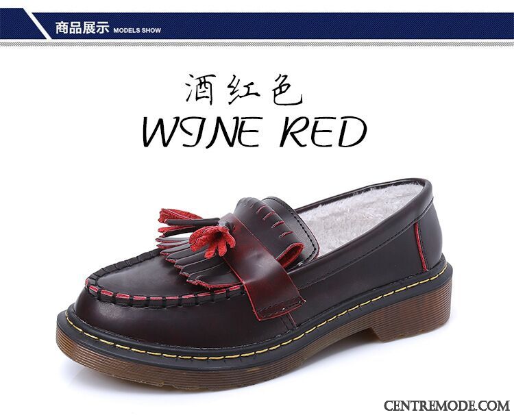 Mocassin Daim Femme Pas Cher, Mocassin Femme Rouge Neige Violet