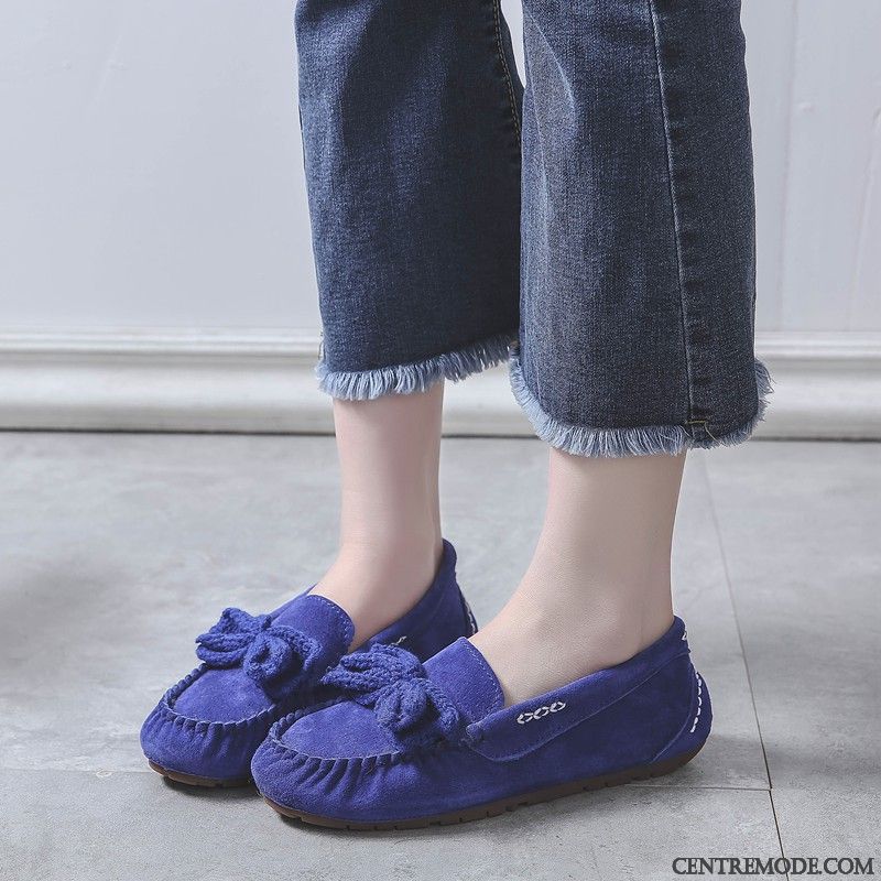 Mocassin Femme A Talon Violet Bleu Ciel, Mocassin Vernis Femme France