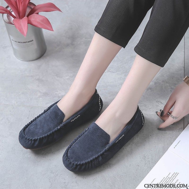 Mocassin Femme A Talon Violet Bleu Ciel, Mocassin Vernis Femme France