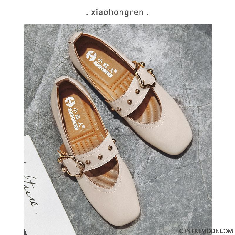 Mocassin Femme En Daim Gris Fumé Violet, Mocassin Femme En Cuir