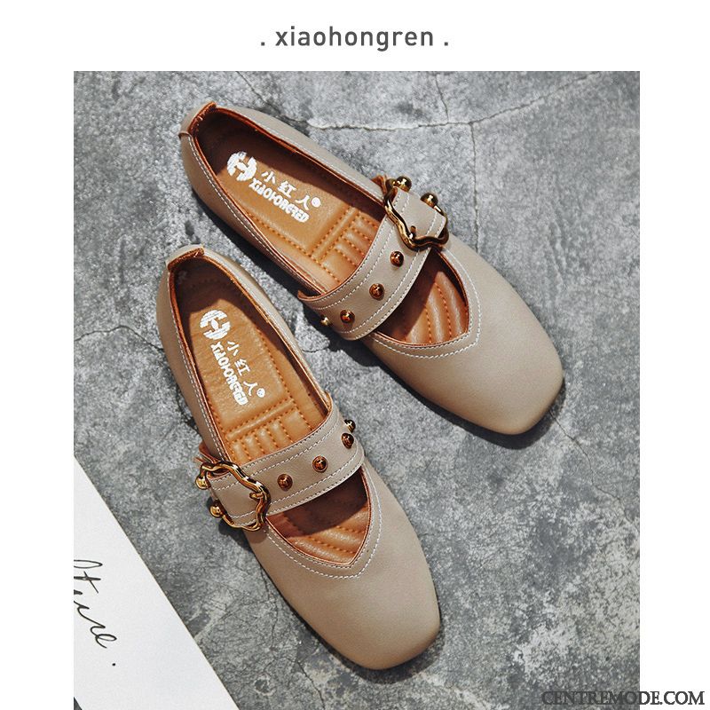 Mocassin Femme En Daim Gris Fumé Violet, Mocassin Femme En Cuir