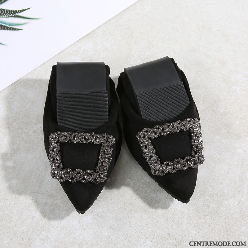 Mocassin Femme Noir Pas Cher, Chaussure Femme Chic Turquoise Neige