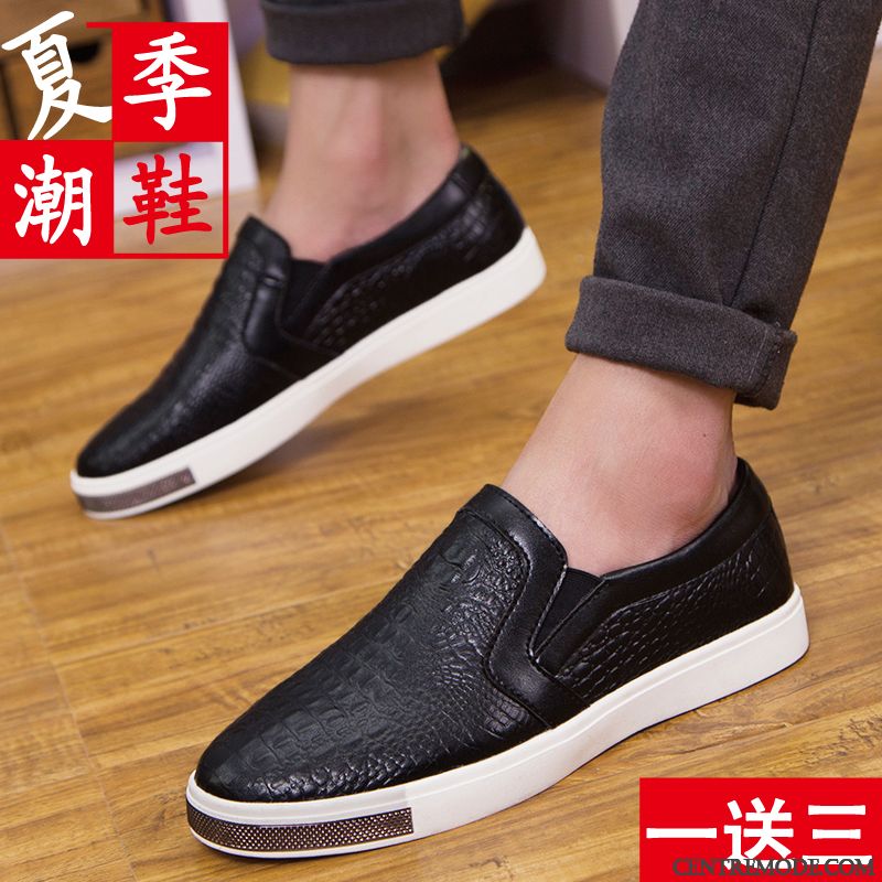 Mocassin Gris Homme, Mocassin Homme Moins Cher Violet Noir