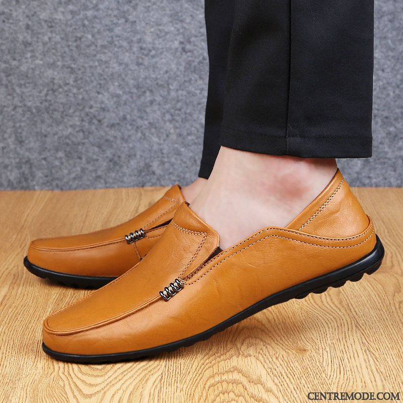 Mocassin Homme Argenté Chameau Pierre, Mocassin Homme En Cuir Pas Cher Soldes
