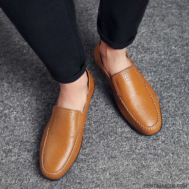 Mocassin Homme Argenté Chameau Pierre, Mocassin Homme En Cuir Pas Cher Soldes