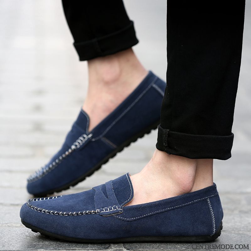 Mocassin Homme Avec Pompon, Mocassin Homme A Talon Peachpuff Motor City