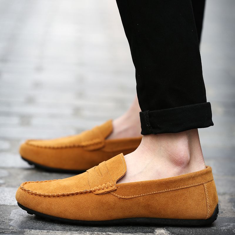Mocassin Homme Avec Pompon, Mocassin Homme A Talon Peachpuff Motor City
