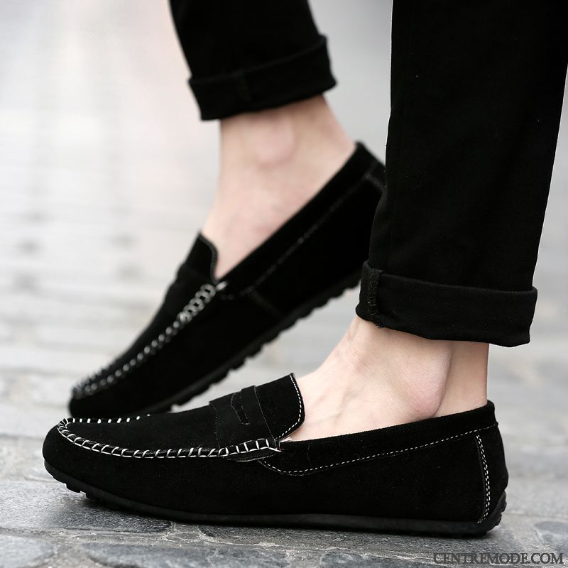 Mocassin Homme Avec Pompon, Mocassin Homme A Talon Peachpuff Motor City