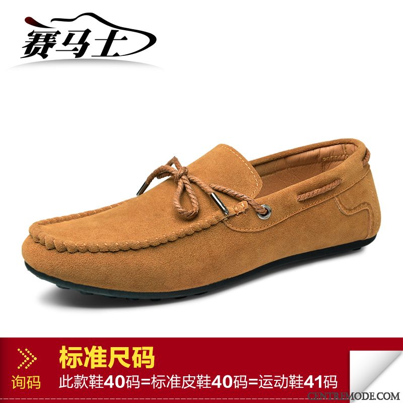 Mocassin Homme Avec Pompon, Mocassin Homme A Talon Peachpuff Motor City
