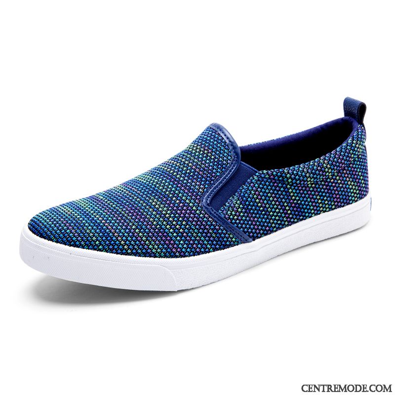 Mocassin Homme Bleu Marine Blanc Soldes, Mocassin Homme Velour Blanc Seashell