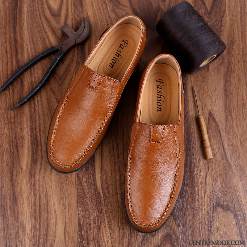 Mocassin Homme Cuir Souple Or Vert Émeraude, Chaussure Mocassin Enfant