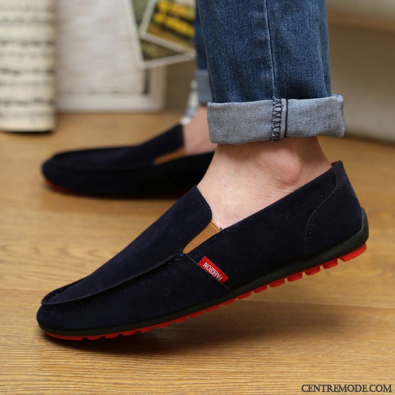 Mocassin Homme En Cuir, Mocassin Homme Couleur Jaune Neige