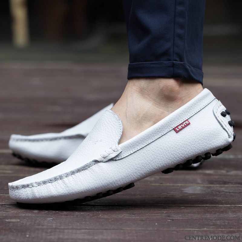 Mocassin Homme Rouge Daim Or Vert Jaunâtre, Mocassin Noir Et Blanc Homme