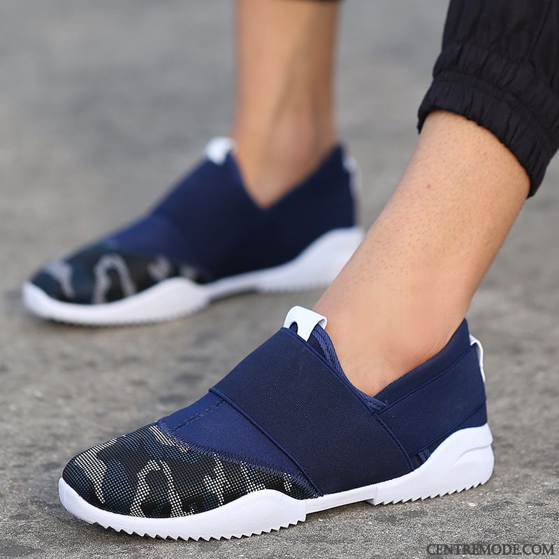 Mocassin Homme Tendance Pas Cher, Chaussure Homme Haute Bleu Cobalt Kaki