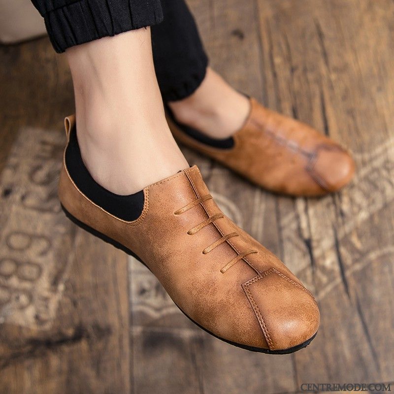 Mocassin Homme Tendance Pas Cher, Chaussure Homme Mariage Corail Palevioletred
