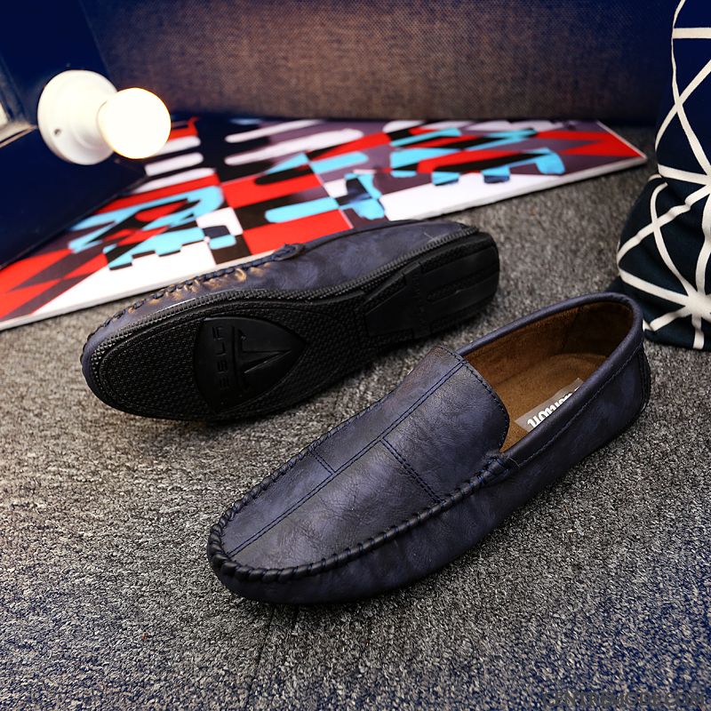 Mocassin Marron Homme Pas Cher Soldes, Mocassin Homme De Marque Steelblue Chocolat
