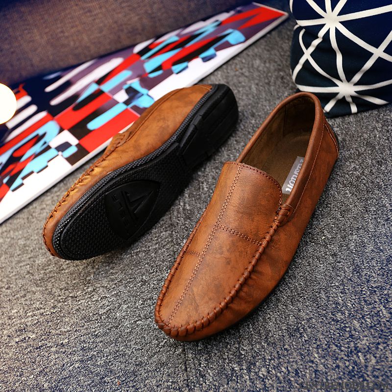Mocassin Marron Homme Pas Cher Soldes, Mocassin Homme De Marque Steelblue Chocolat