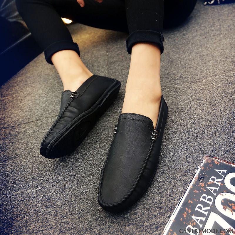 Mocassin Marron Homme Pas Cher Soldes, Mocassin Homme De Marque Steelblue Chocolat