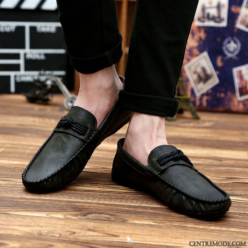 Mocassin Marron Homme Pas Cher Soldes, Mocassin Homme De Marque Steelblue Chocolat