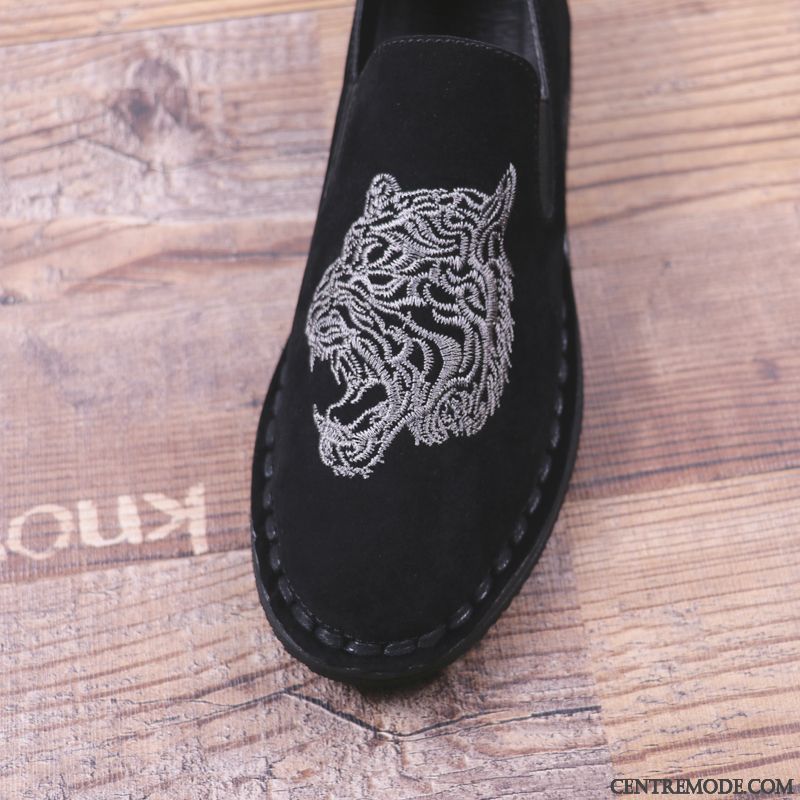 Mocassin Montant Homme, Mocassin Toile Homme Blanc Vert Émeraude