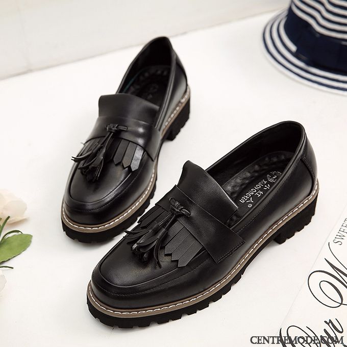 Mocassin Pointu Femme, Chaussure Femme Confortable Blanc Rubine