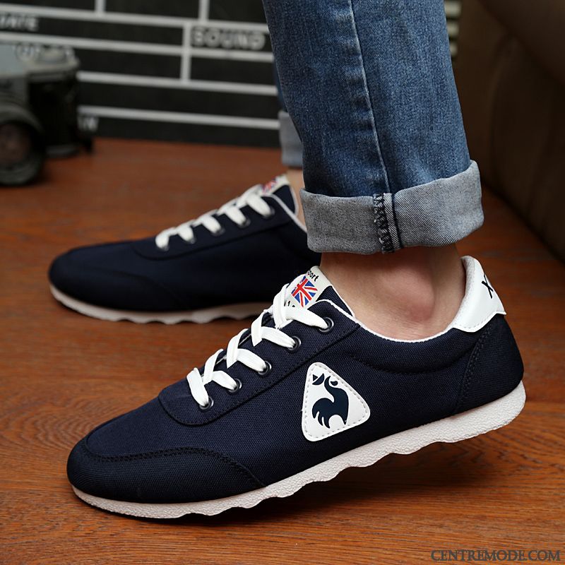 Mocassin Pour Homme Soldes Pas Cher, Mocassin Homme Bleu Daim Bisque Or