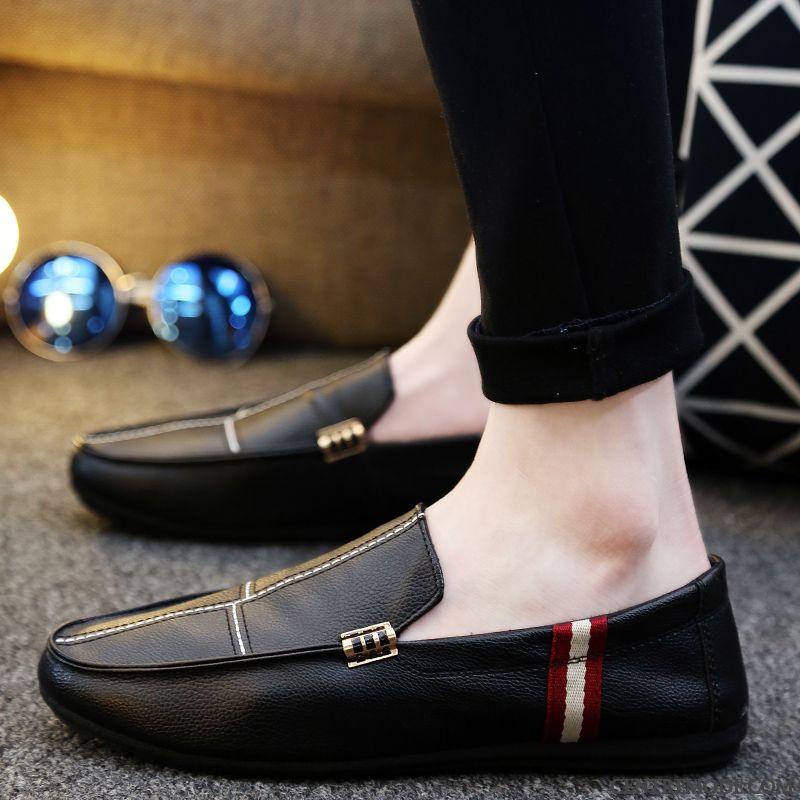 Mocassin Pour Homme Soldes Pas Cher, Mocassin Homme Bleu Daim Bisque Or