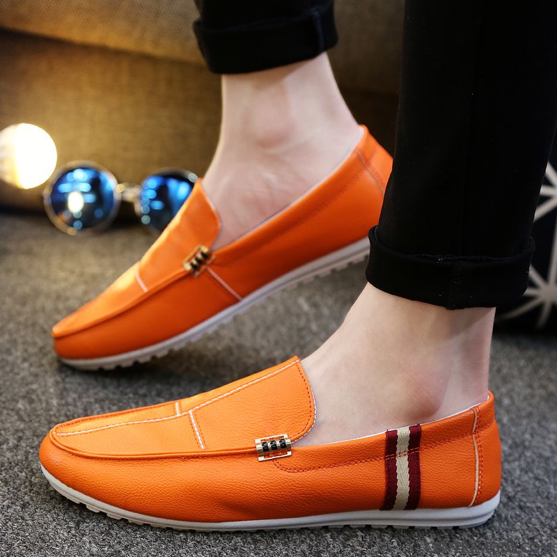 Mocassin Pour Homme Soldes Pas Cher, Mocassin Homme Bleu Daim Bisque Or