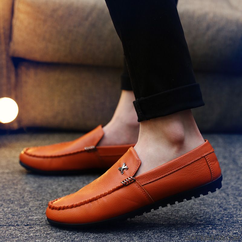 Mocassin Rouge Homme, Mocassin Homme Luxe Sandybrown Vert Pâle