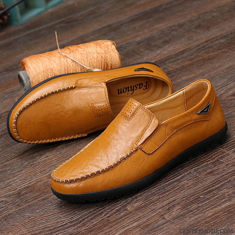 Mocassin Talon Compensé, Chaussure Homme Toile Or Bleu Aigue-marine