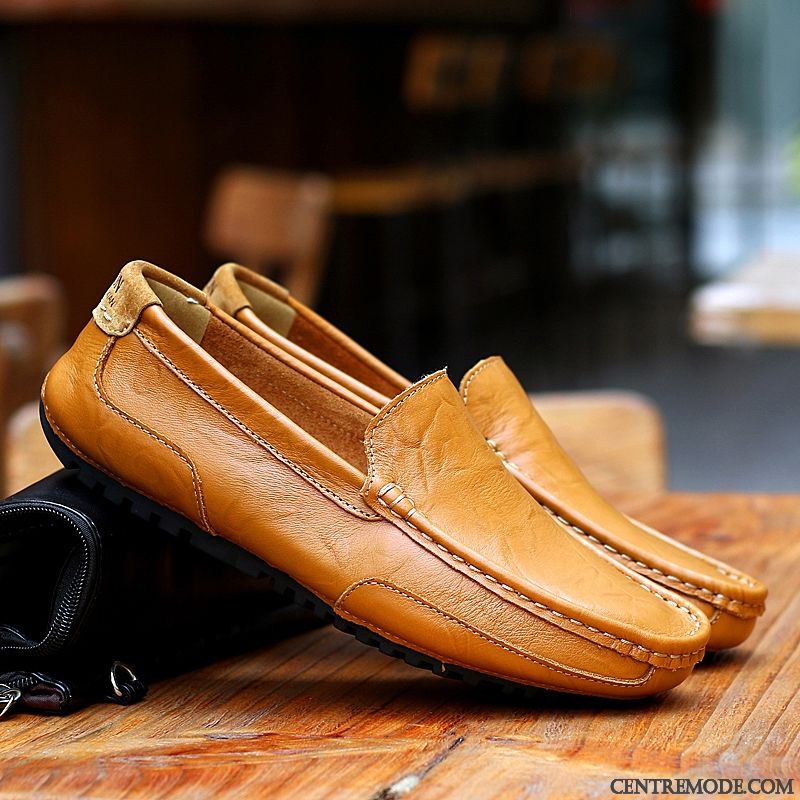 Mocassin Talon Compensé, Chaussure Homme Toile Or Bleu Aigue-marine