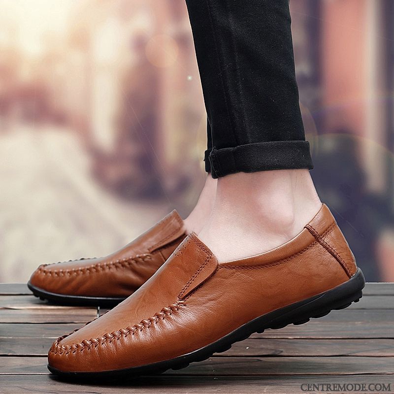 Mocassin Talon Compensé, Chaussure Homme Toile Or Bleu Aigue-marine