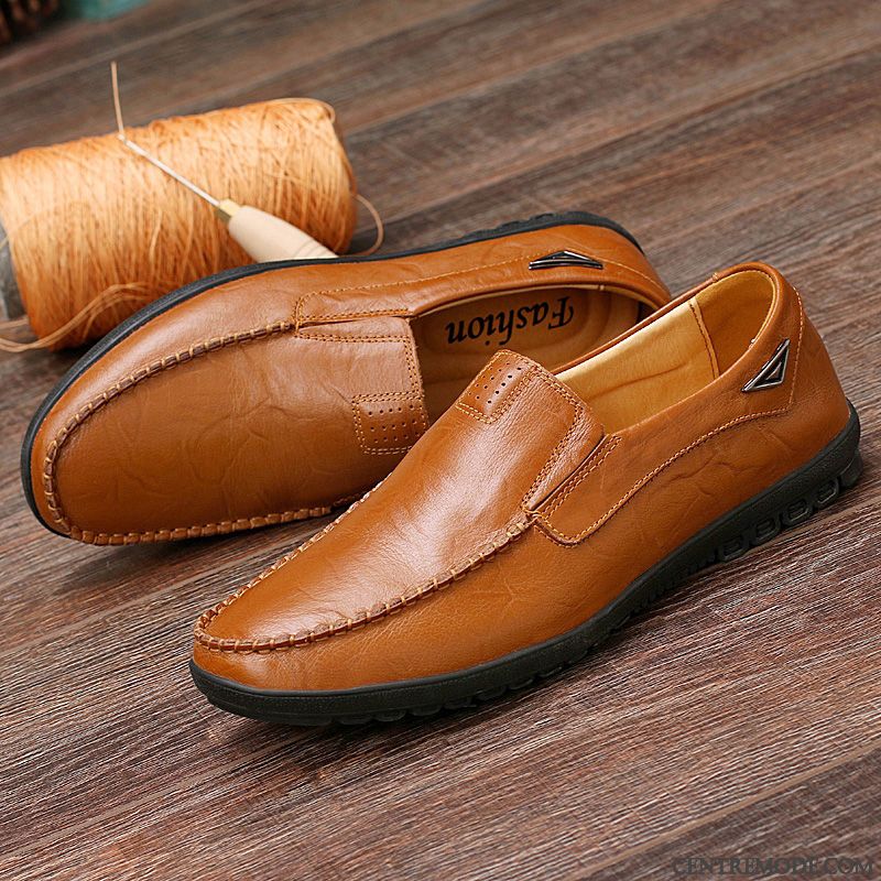 Mocassin Talon Compensé, Chaussure Homme Toile Or Bleu Aigue-marine