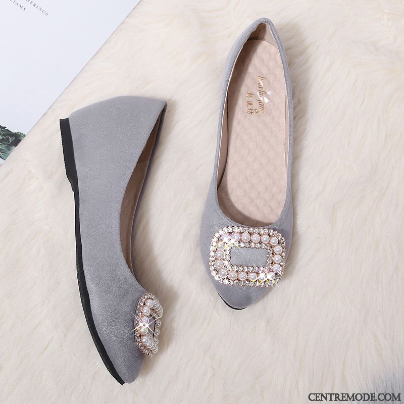 Mocassin Talon Haut Saphir Gris, Mocassin Hiver Femme Pas Cher
