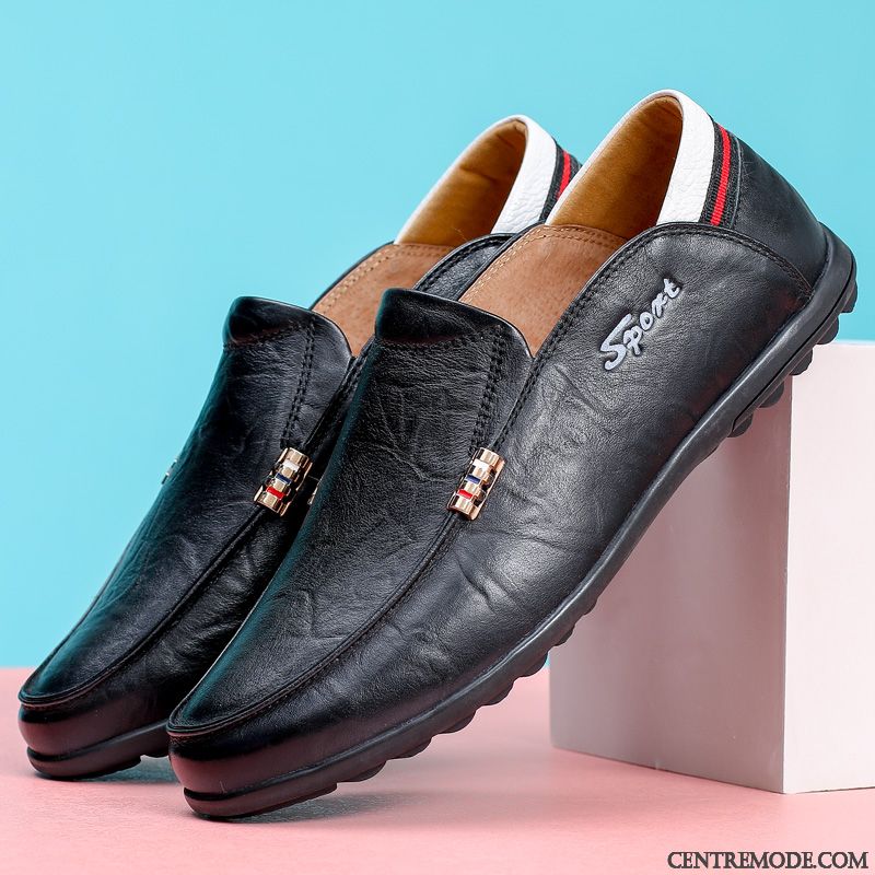 Mocassin Talon Homme, Mocassin Pas Cher Pour Homme Rouge Aigue-marine