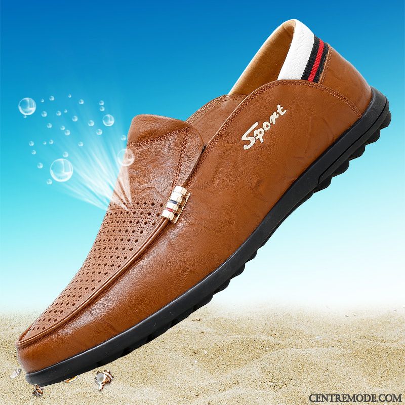 Mocassin Talon Homme, Mocassin Pas Cher Pour Homme Rouge Aigue-marine