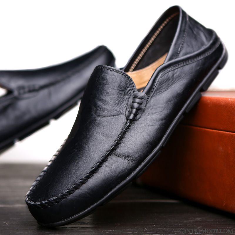 Mocassin Talon Homme, Mocassin Pas Cher Pour Homme Rouge Aigue-marine