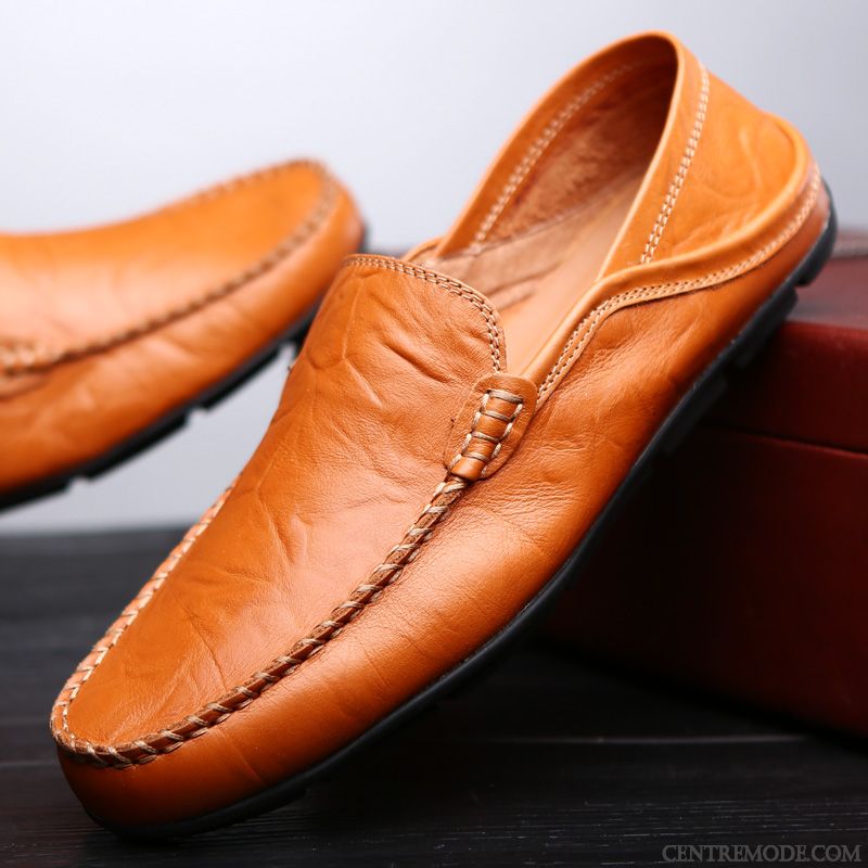 Mocassin Talon Homme, Mocassin Pas Cher Pour Homme Rouge Aigue-marine