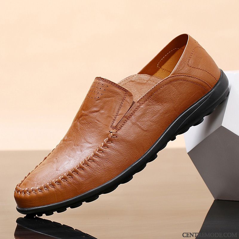 Mocassin Talon Homme, Mocassin Pas Cher Pour Homme Rouge Aigue-marine