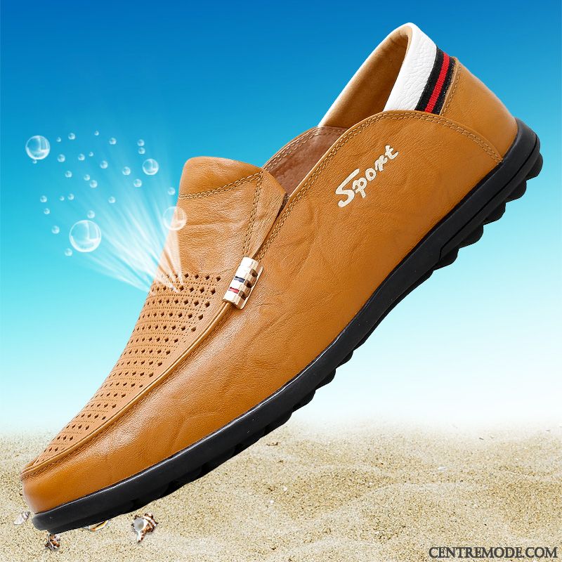 Mocassin Talon Homme, Mocassin Pas Cher Pour Homme Rouge Aigue-marine