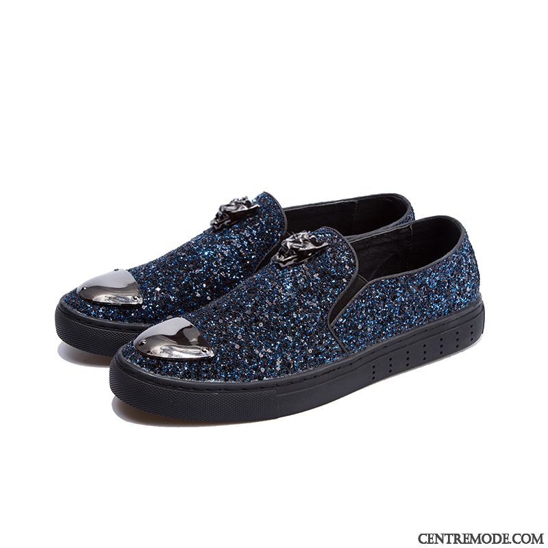 Mocassin Velour Homme Steelblue Or, Mocassin Cuir Noir Homme Pas Cher