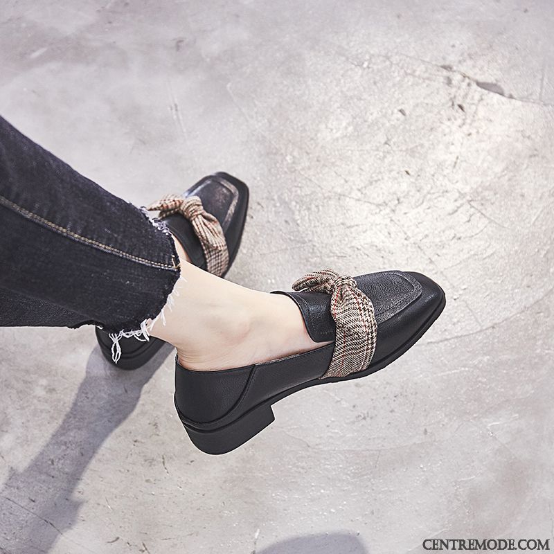 Mocassin Vernis Noir Pas Cher, Mocassin Tendance Femme Saumon Rouge