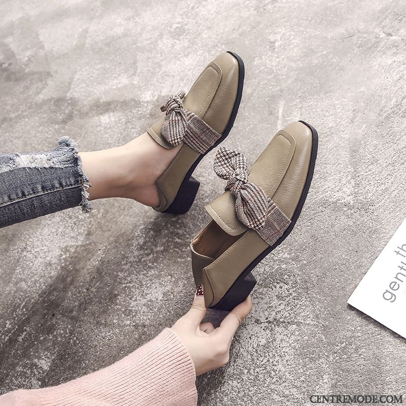 Mocassin Vernis Noir Pas Cher, Mocassin Tendance Femme Saumon Rouge