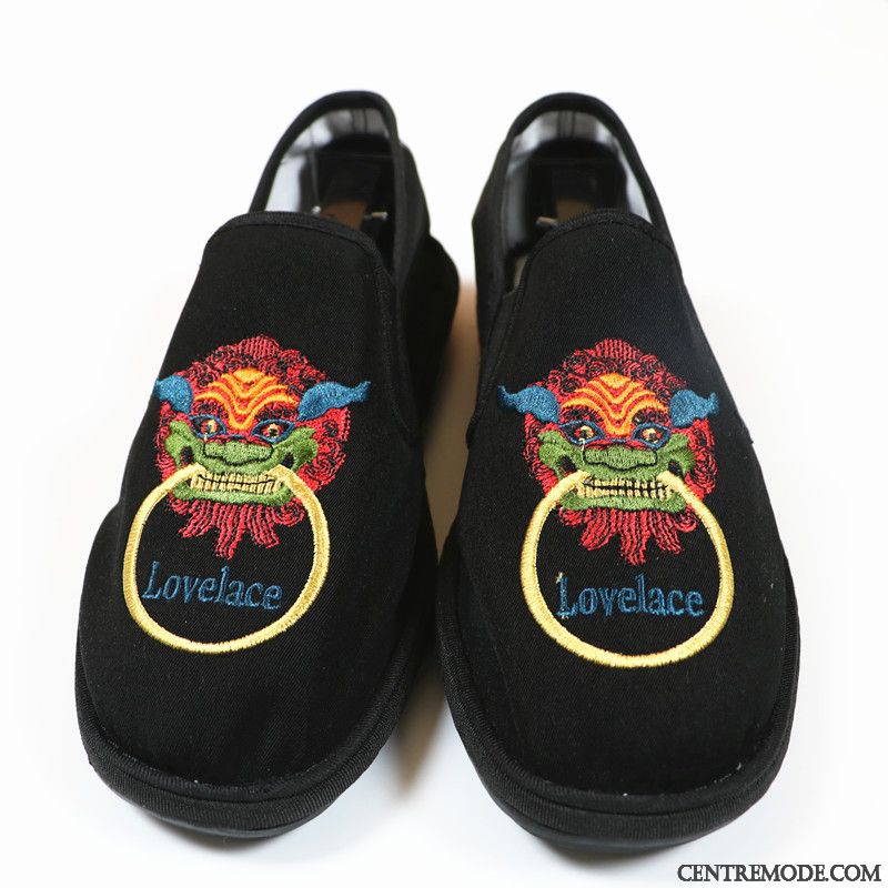 Mocassin À Talon Haut Vert Printanier Bordeaux, Chaussure Homme Mocassin Cuir Pas Cher Soldes