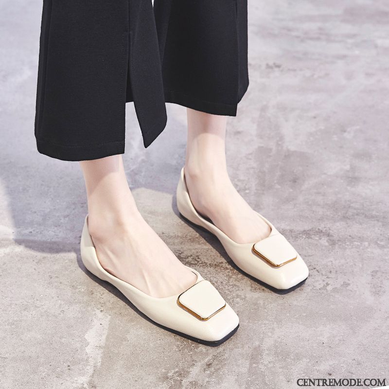 Mocassins Femme Confortable Semelle Doux Plates Derbies Tous Les Assortis Enceintes Rouge Clair