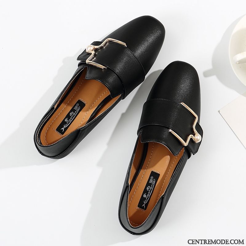 Mocassins Femme Tous Les Assortis Printemps Mesh Chaussures En Cuir Angleterre Plates Noir Rouge