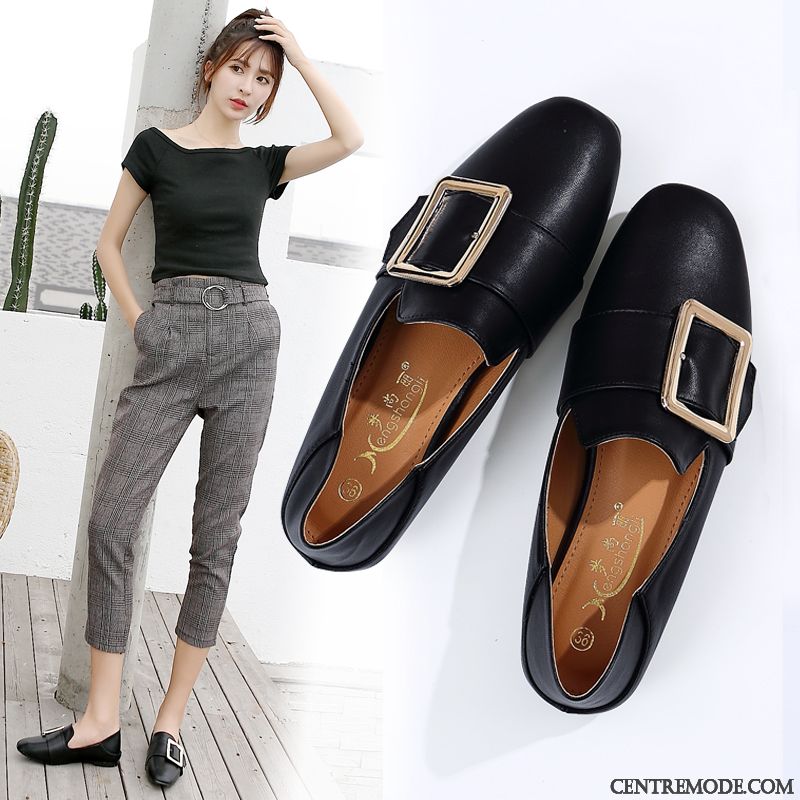 Mocassins Femme Tous Les Assortis Printemps Mesh Chaussures En Cuir Angleterre Plates Noir Rouge