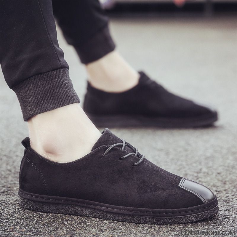 Mocassins Homme Chaussures En Cuir Angleterre Tendance Tous Les Assortis Printemps Blanc