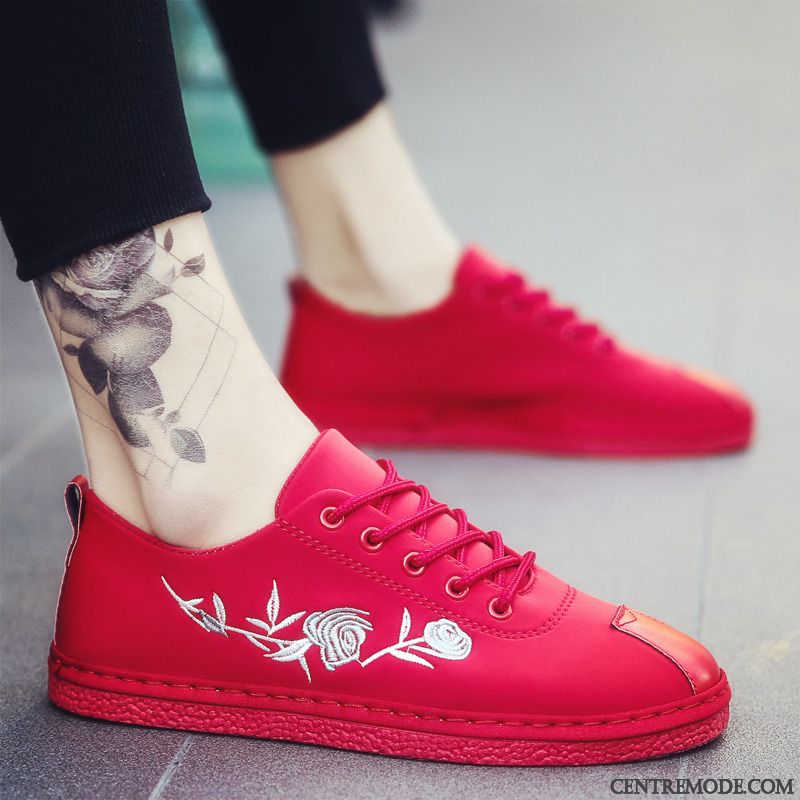 Mocassins Homme Chaussures En Cuir Angleterre Tendance Tous Les Assortis Printemps Blanc